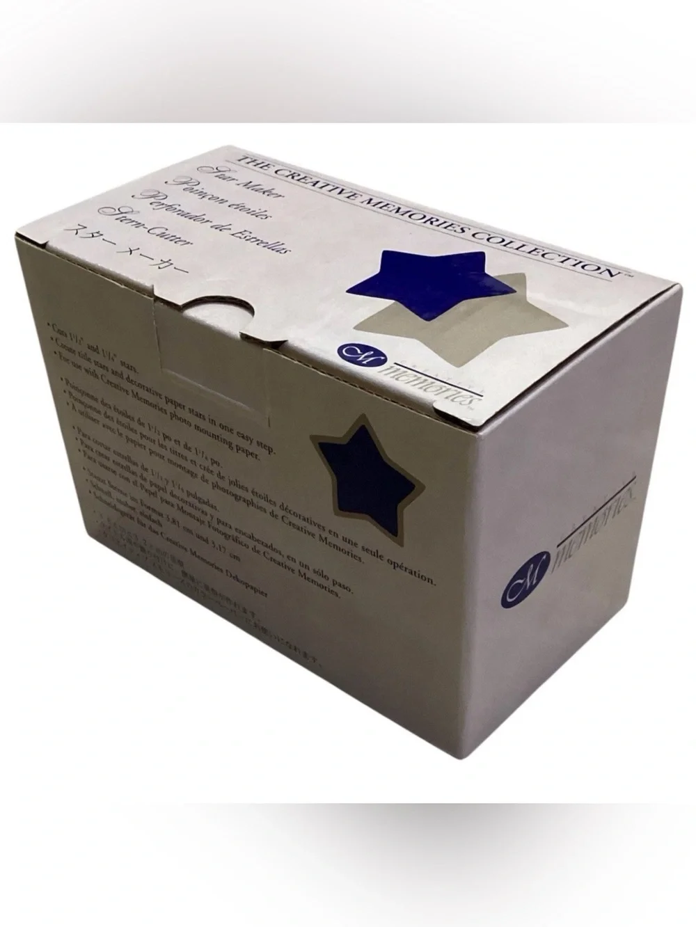 Creative Memories Blue Star Craft Punch in White Box